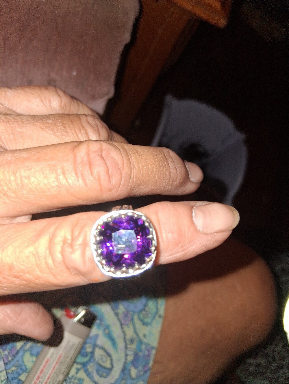 Amethyst And Silver Ring